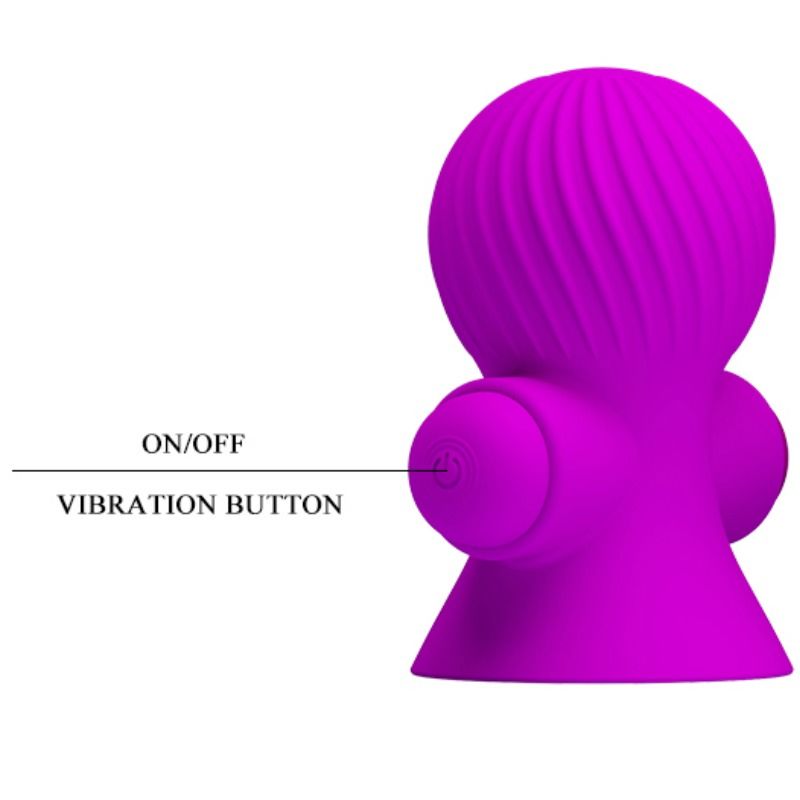 PRETTY LOVE - NIPPLE STIMULATORS 12M PURPLE VIBRATION