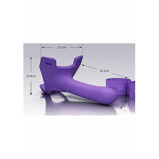 PERFECT FIT BRAND - ZORO STRAP ON 5.5 W BELT VIOLET