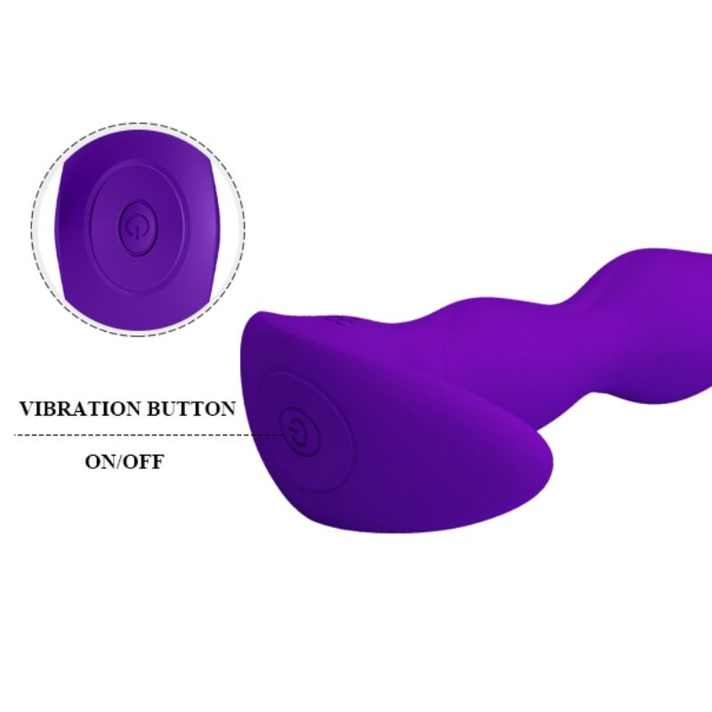 ANAL-VIBRATOR - 12 VIBRATIONSMODI - LILA