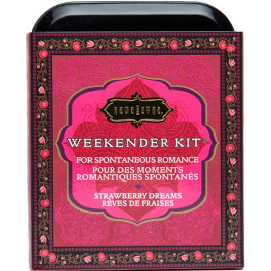 KAMASUTRA - WEEKENDER CAN KIT STRAWBERRY DREAMS STRAWBERRY