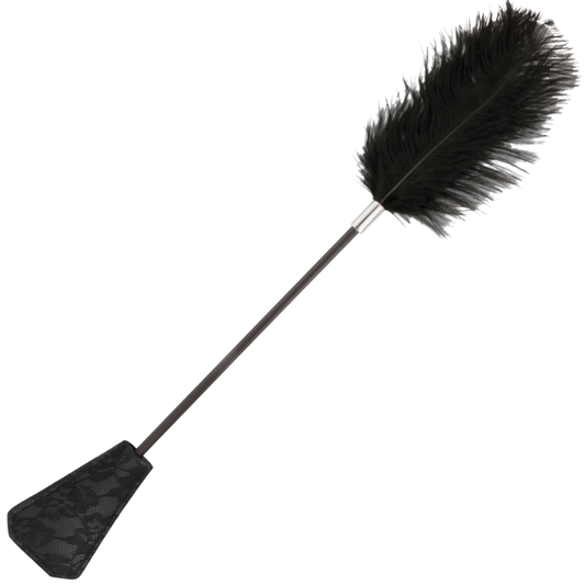 DARKNESS - BLACK LOVE FEATHER PEWTER 56 CM