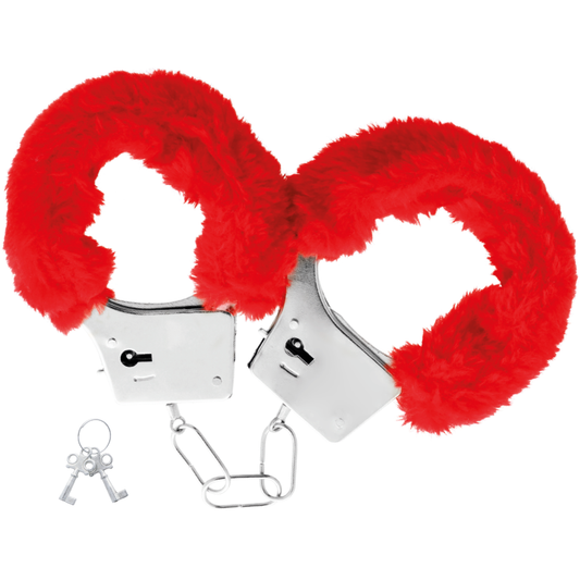 DARKNESS - METAL HANDCUFFS WITH RED LINED