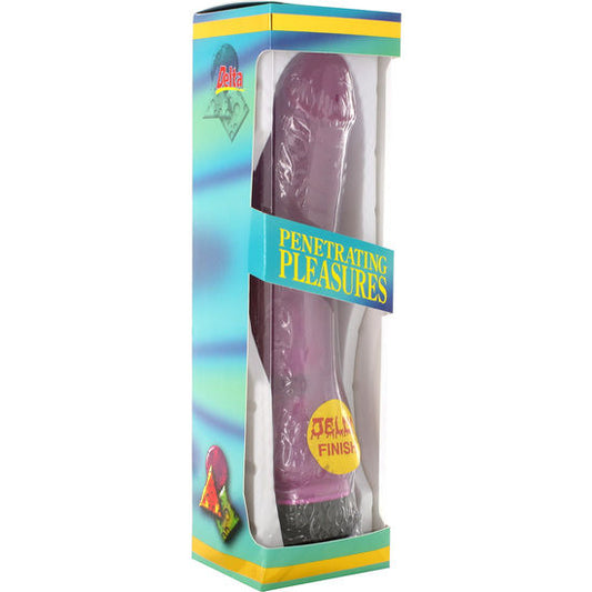 SIETE CREACIONES - VIBRADOR DE GELATINA LAVANDA 21,5 CM