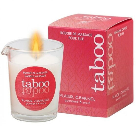 RUF - VELA DE MASAJE TABOO PARA TU PLACER CHARNEL AROMA FLOR DE CACAO
