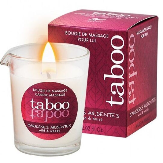 RUF - TABOO MASSAGE CANDLE FOR HIM, CARESSES THE ARDENTES FERN AROMA