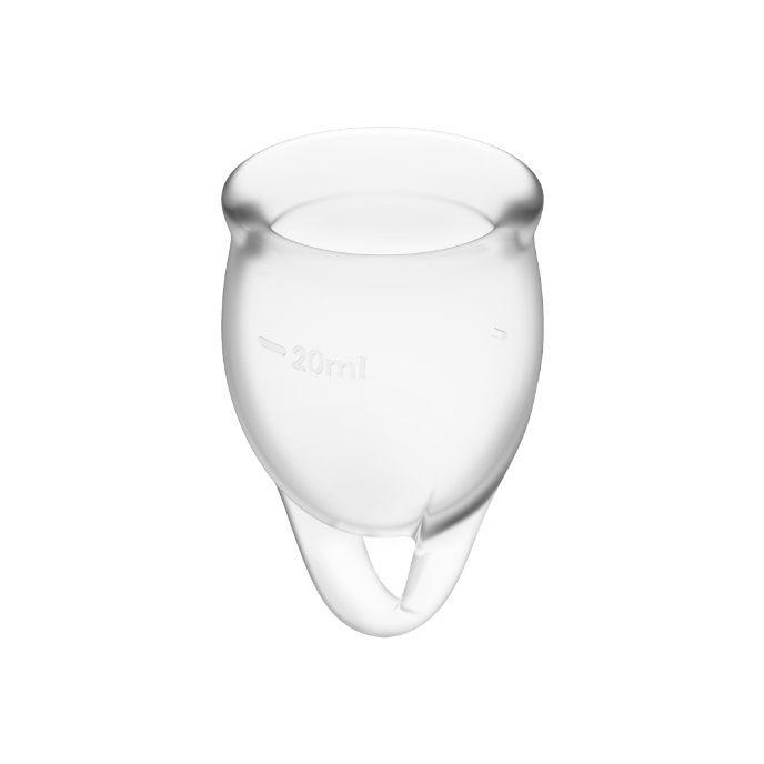 SATISFYER - COPA MENSTRUAL FEEL CONFIDENT AZUL OSCURO 15 + 20 ML