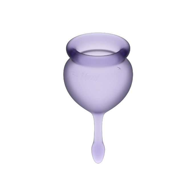 SATISFYER - COPA MENSTRUAL FEEL GOOD AZUL OSCURO 15 + 20 ML