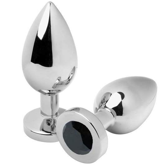 METAL HARD - ANAL PLUG DIAMOND BLACK SMALL 5.71 CM