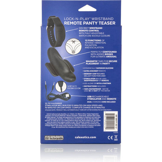 CALEXOTICS - BRAZALETE DE BRAGUITAS CON CONTROL REMOTO