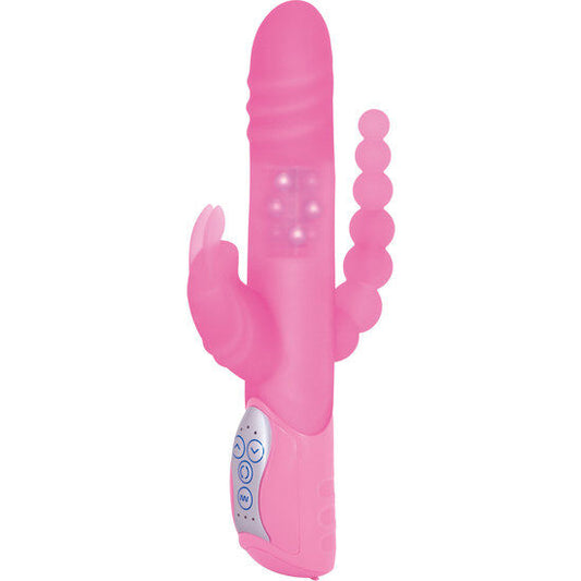 SEVEN CREATIONS - E RABBIT TRIPLE PLAY VIBRADOR ROSA DE TRIPLE ESTIMULACIÓN