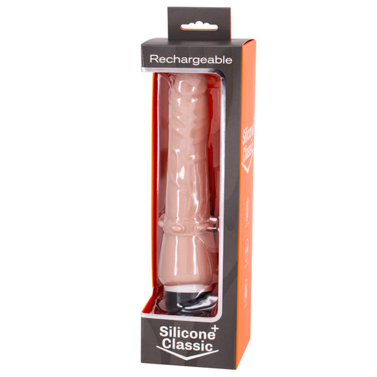 SIETE CREACIONES - VIBRADOR RECARGABLE NATURAL 7V 20 CM