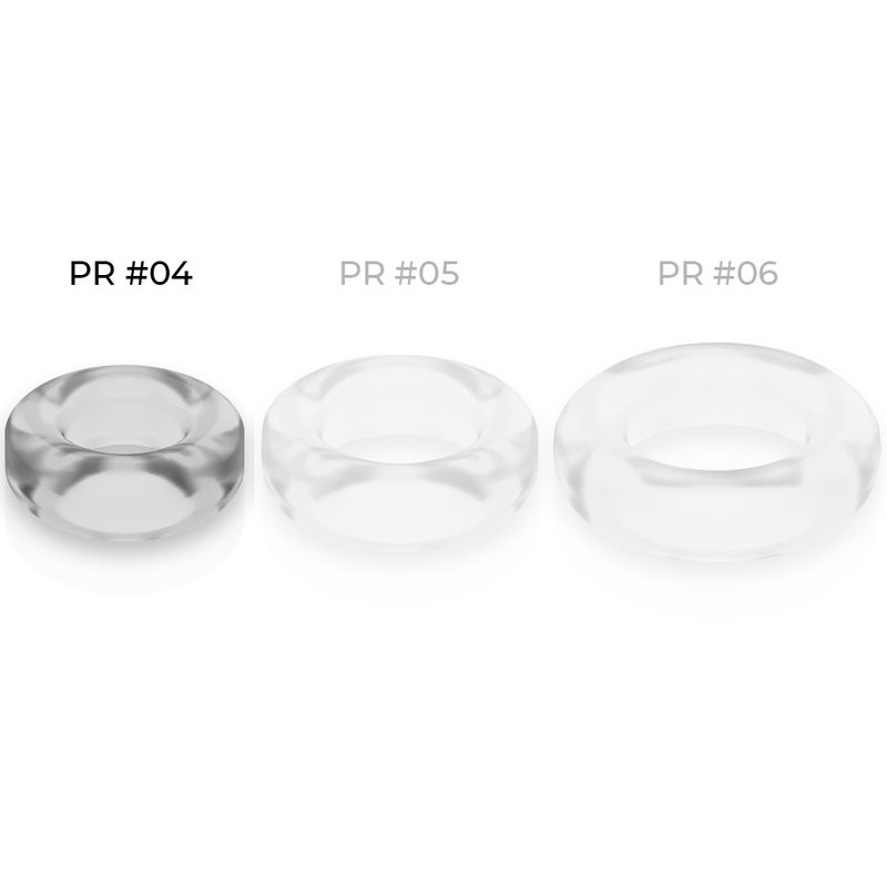 POWERING - SUPER FLEXIBLE AND RESISTANT PENIS RING 3.8 CM PR04 CLEAR
