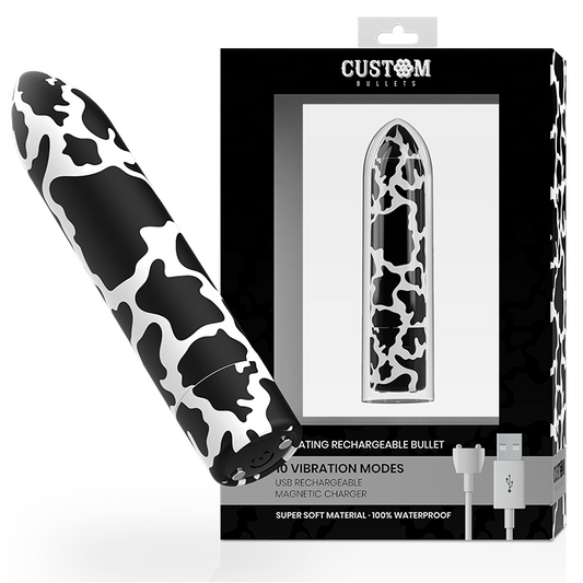 CUSTOM BULLETS - RECHARGEABLE BULLET COW 10 INTENSITIES