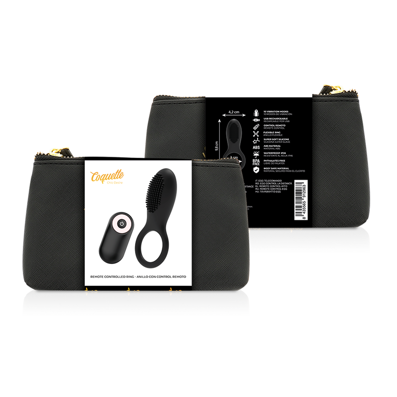 COQUETTE CHIC DESIRE - COCKRING FERNBEDIENUNG SCHWARZ/GOLD