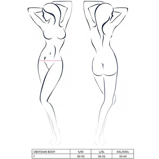 PASIÓN - CUERPO MUJER OBSIDIA XXL/XXXL