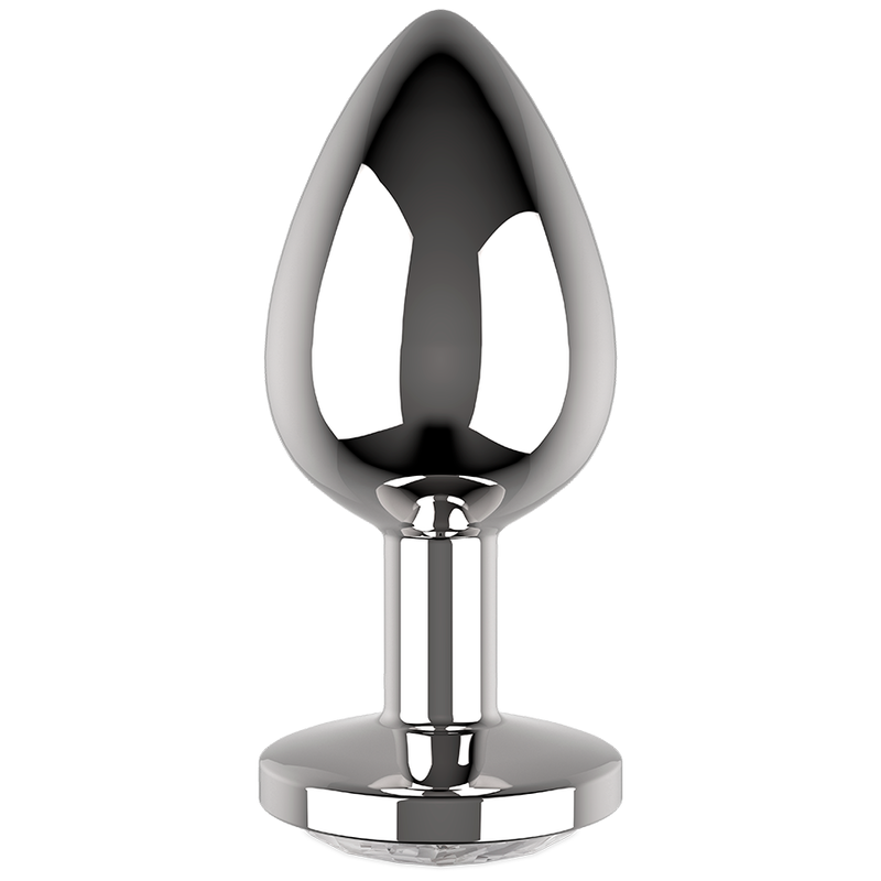 COQUETTE CHIC DESIRE - PLUG ANAL METAL COLOR BLANCO TALLA L 4 X 9 CM