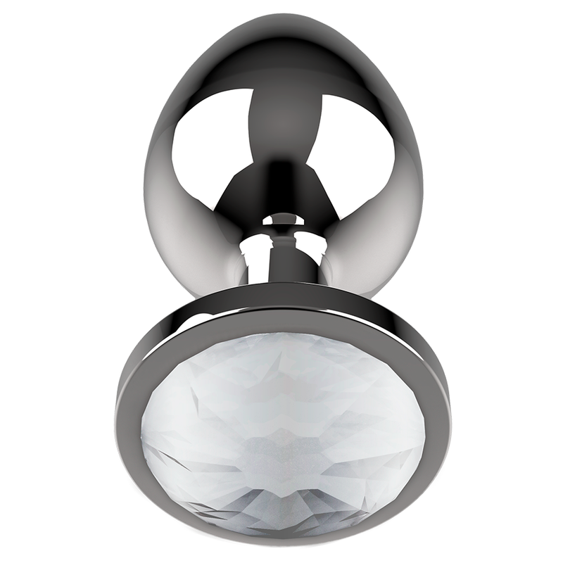 COQUETTE CHIC DESIRE - PLUG ANAL METAL COLOR BLANCO TALLA L 4 X 9 CM