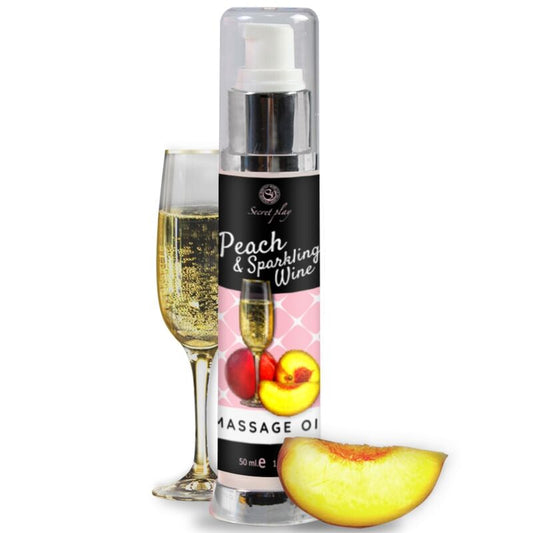 SECRETPLAY - PEACH AND CHAMPAGNE MASSAGE OIL 50 ML