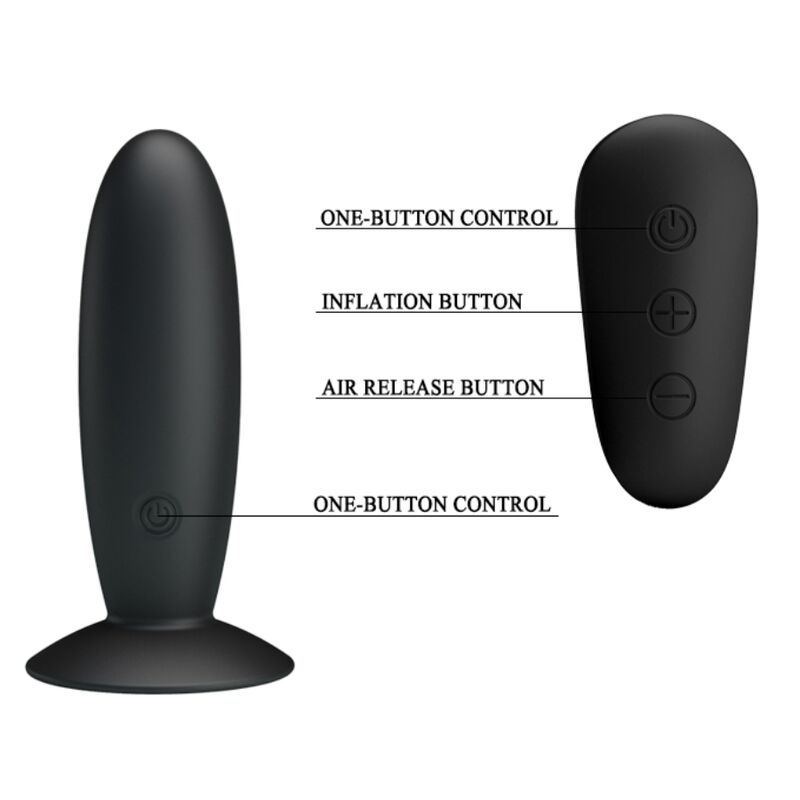 MR PLAY - ANALSTECKER MIT VIBRATION- MIT FERNBEDIENUNG