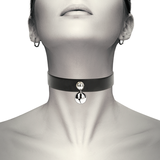 COQUETTE CHIC DESIRE - VEGAN LEATHER NECKLACE FOR WOMEN RATTLE ACCESSORIES