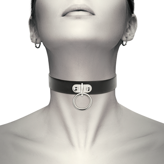 COQUETTE CHIC DESIRE - VEGAN LEATHER NECKLACE FETISH ACCESSORY