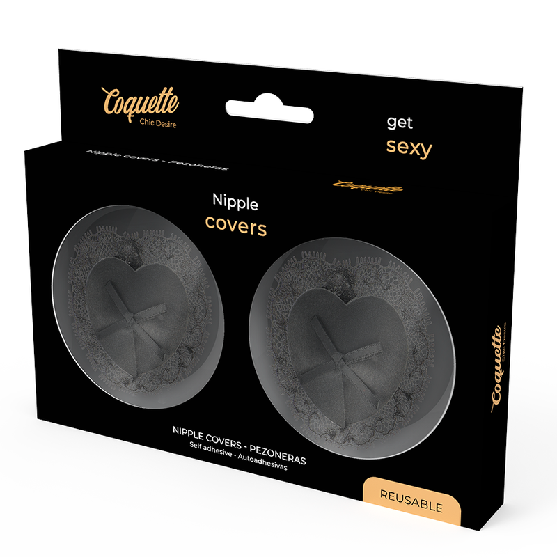COQUETTE CHIC DESIRE - NIPPELCOVER AUS SCHWARZER SPITZE