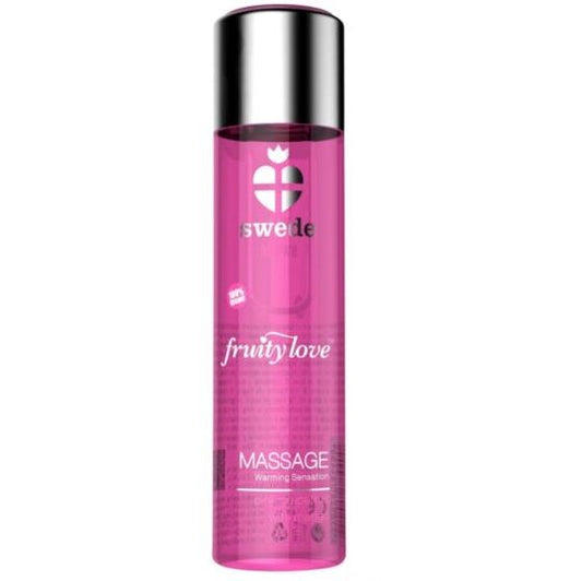 SWEDE - FRUITY LOVE MASSAGE OIL WITH WARMING EFFECT, PINK GRAPEFRUIT WITH MANGO 60 ML