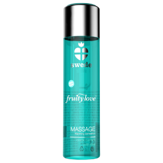 SUECO - ACEITE DE MASAJE FRUITY LOVE CON EFECTO CALOR GROSELLA NEGRA Y LIMA 120 ML