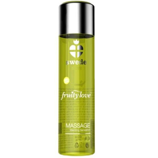 SWEDE - FRUITY LOVE MASSAGE OIL WITH WARMING EFFECT, VANILLA AND GOLDEN PEAR 60 ML.