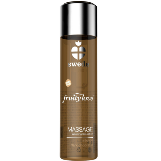 SUECO - ACEITE DE MASAJE FRUITY LOVE CON EFECTO CALOR CHOCOLATE NEGRO INTENSO 120 ML