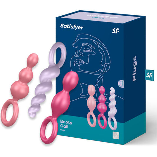SATISFYER - SET ANALPLUGS 3 ST TRICOLOR