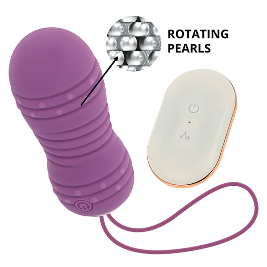 OHMAMA - ROTATING EGG WITH REMOTE CONTROL 7 PATTERNS PURPLE