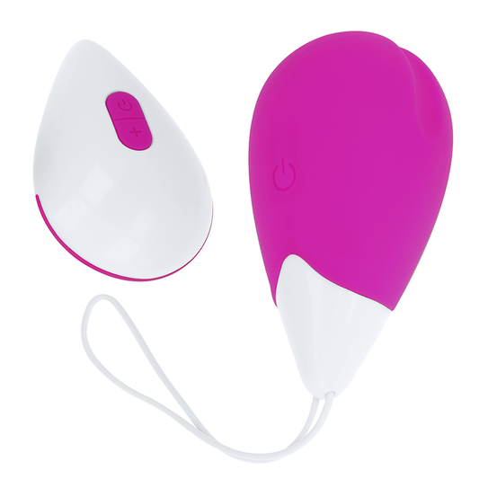 OHMAMA - HUEVO VIBRADOR 10 MODOS MORADO Y BLANCO