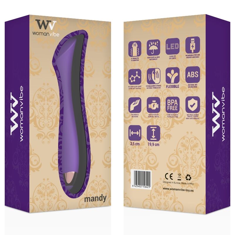 WOMANVIBE - MANDY "K" PUNKT SILIKON VIBRATOR