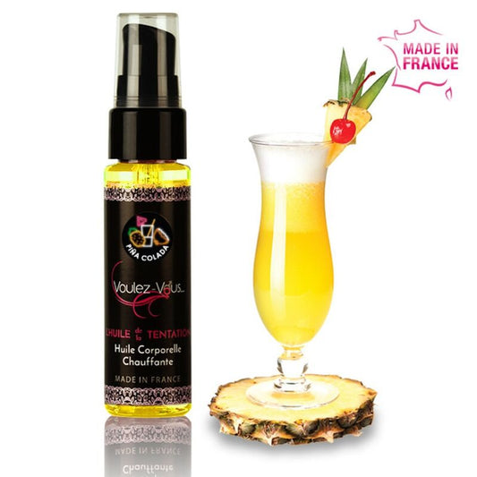VOULEZ-VOUS - ACEITE CORPORAL CALENTANTE - PIÑA COLADA 35 ML