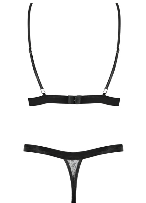 060718 Set aus Bralette Spitze und String - M (BH 70E/75D & Panty 38) - Sexy Dessous-Set