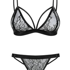 060718 Set aus Bralette Spitze und String - M (BH 70E/75D & Panty 38) - Sexy Dessous-Set