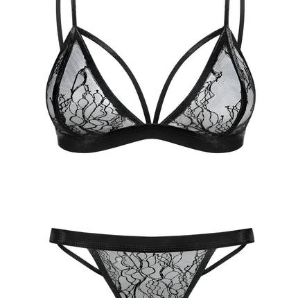 060718 Set aus Bralette Spitze und String - M (BH 70E/75D & Panty 38) - Sexy Dessous-Set