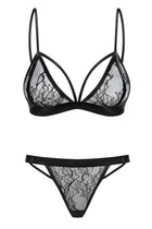 060718 Set aus Bralette Spitze und String - M (BH 70E/75D & Panty 38) - Sexy Dessous-Set