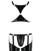 2-teilgies Herren Set 047 schwarz von Passion - S/M / schwarz - Herren-Set
