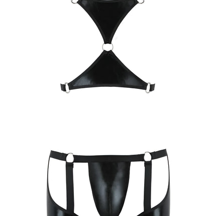 2-teilgies Herren Set 047 schwarz von Passion - S/M / schwarz - Herren-Set