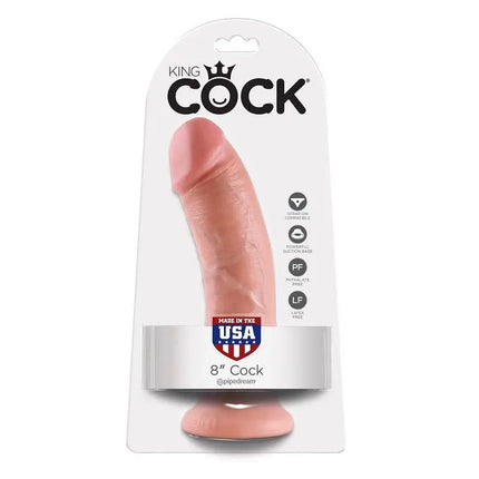 KING COCK - 8 DILDO - 20.3 CM - Dildo mit Saugnapf