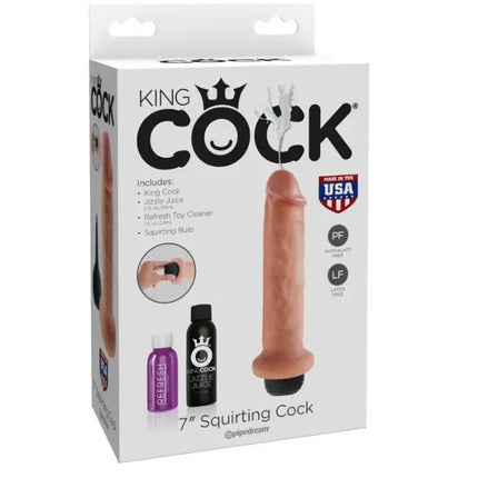KING COCK - 17.8 CM SPRITZ DILDO - Spritz Dildo