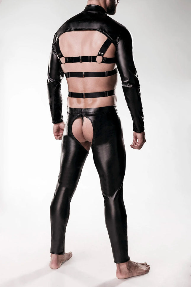3-teilges Harness-Set 20055 von Grey Velvet - Herren-Harness-Set