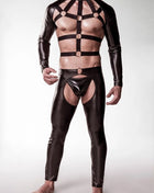 3-teilges Harness-Set 20055 von Grey Velvet - S/M / schwarz - Herren-Harness-Set