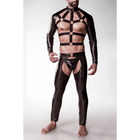 3-teilges Harness-Set 20055 von Grey Velvet - S/M / schwarz - Herren-Harness-Set