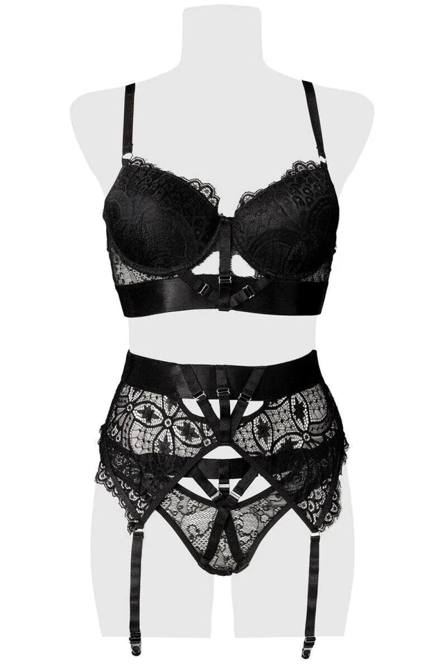 3-teilges Set 20207 von Grey Velvet - S / schwarz - 3tlg. Set