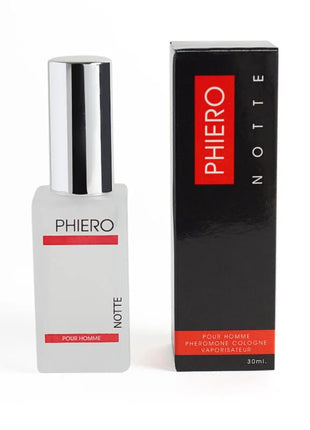 Silbertoppte glasflasche pherro notte phereomon cologne für männer 30ml von 500 cosmetics