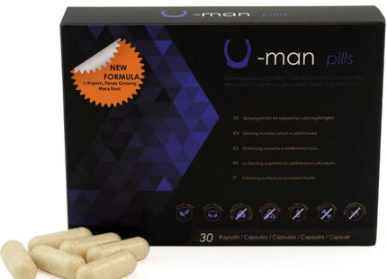 500 COSMETICS - U-MAN VERBESSERT PENISGRÖSSE UND SEXUELLE KRAFT - 30 KAPSELN