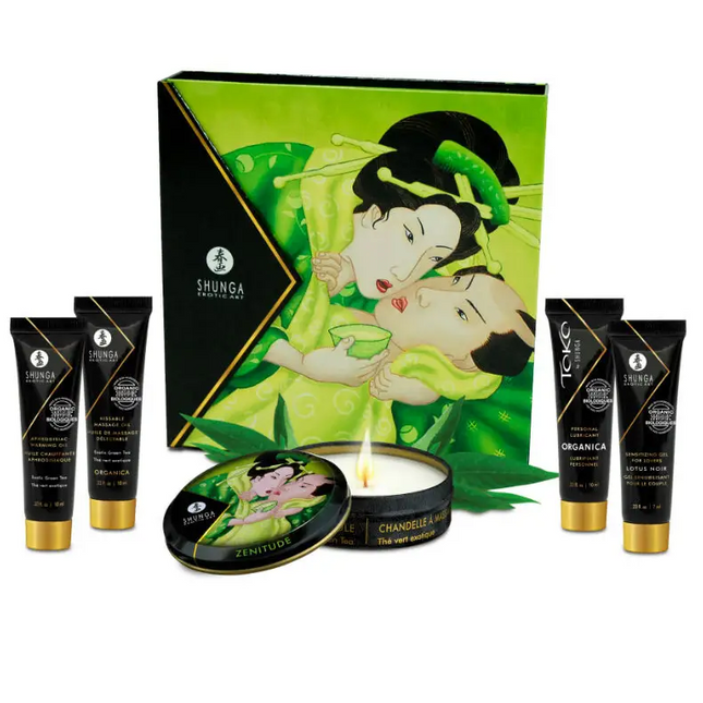 SHUNGA - SECRET GEISHA BIO-GRÜNTEE-SET - Massage-Kits